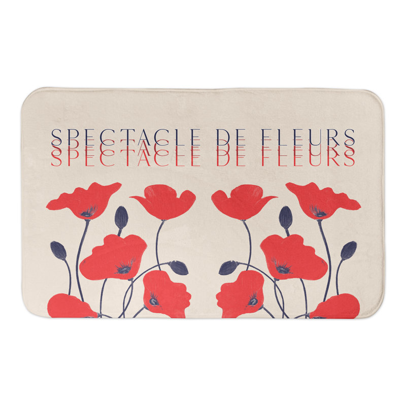 Tapis pour salle de bain Spectacle De Fleurs