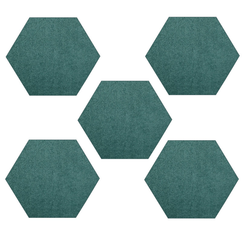 Ensemble de tapis intérieur / extérieur en polyester Wolken, Hexagonal 2 pi x 2 pi