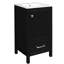 Meuble-lavabo compact 18 po avec fermeture en douceur, tablette de porte double couche et patins réglables en plastique - idéal pour les petits espaces Trou de robinet pré-percé moderne de 18 po, tiroir de débordement pratique-1752083461