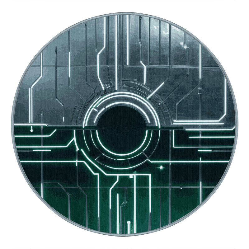 Quasar Drift Rug, Round 7'