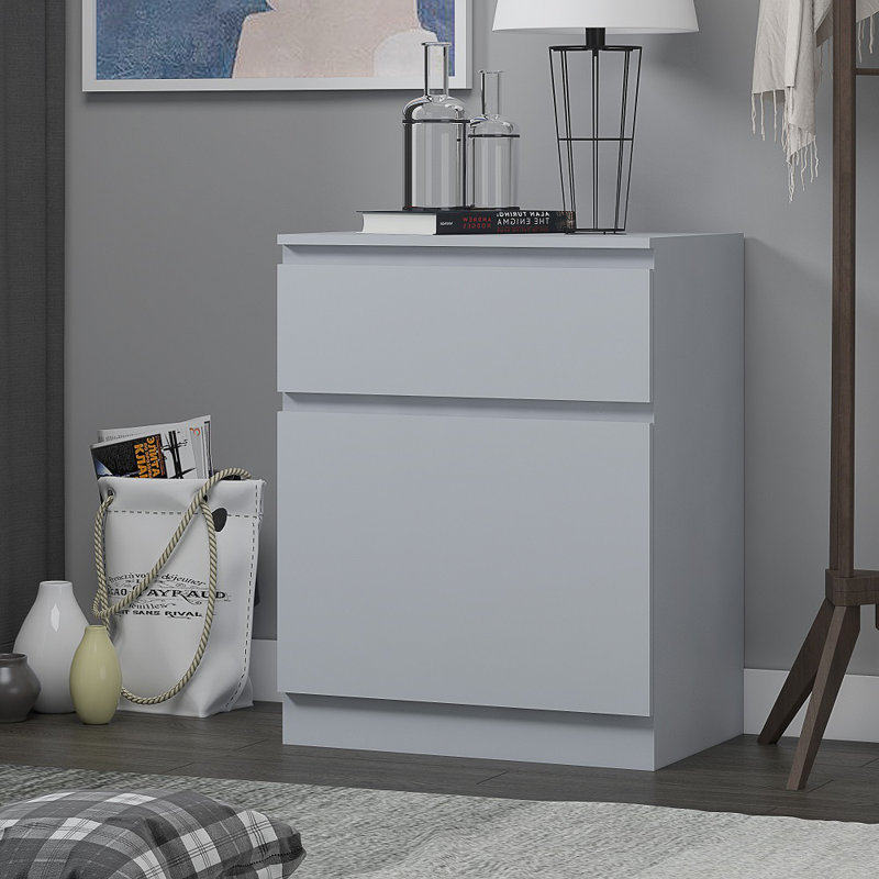Tassone Compact Modern Sideboard Multi-Storage Unit, Matt Grey