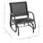 Outsunny Porch Glider, Metal Frame Swing Glider Chair With Breathable Mesh Fabric, Curved Armrests And Steel Frame For Garden, Poolside, Backyard, Balcony, Black-1753889977