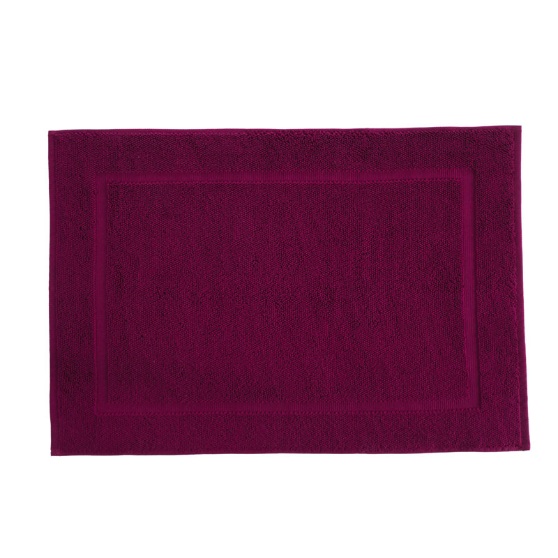 Tapis de bain de couleur unie Lerins, Magenta