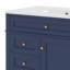 Meuble-lavabo de 36 pouces avec lavabo supérieur, armoire de rangement moderne, 2 tiroirs et tiroir basculant-1167886990