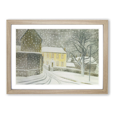 Halstead Road in Snow by Eric Ravilious - Picture Frame Painting