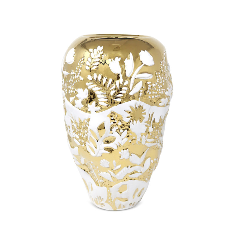 Pot de rangement orné, H 17,75 po x l 8,25 po