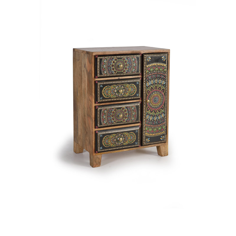 Alnita Solid Wood End Table