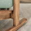 Chaise berçante en bois de frêne