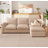 Cloud Couch Sectional For Living Room L Shaped Couch Modular Sectional Sofa Chenille Fabric For Apartment-1137532801