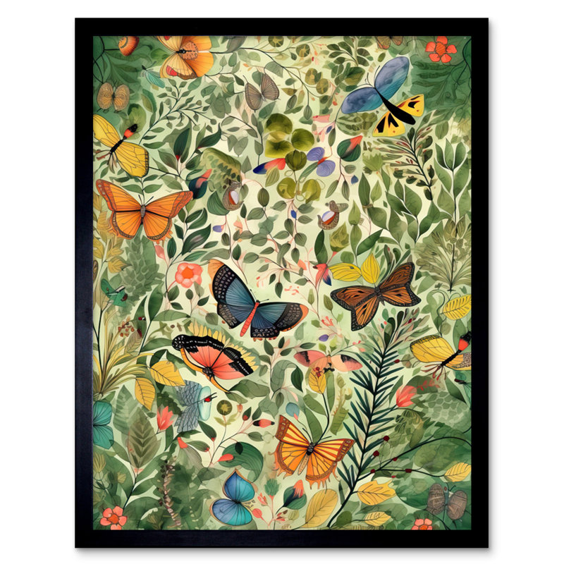 Woden Single Picture Frame Print