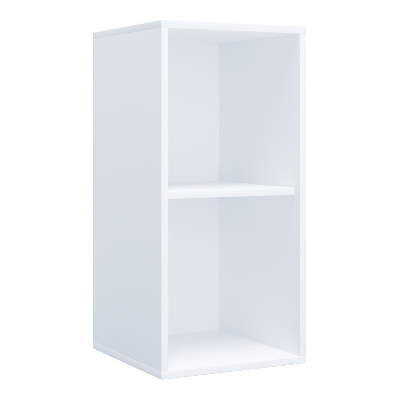 Allyx 74cm H x 35.3cm W Standard Bookcase, White