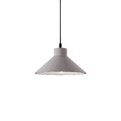 1 - Light Grey Cone Pendant