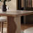 Beige sintered stone dining table set-113723014