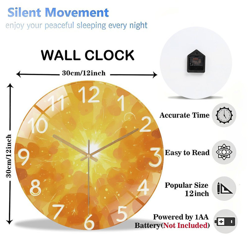 Horloge murale 12 po