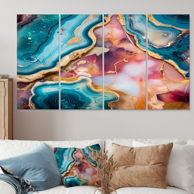 Jaelynn - Marble Wall Art Decor Set 4 Piece