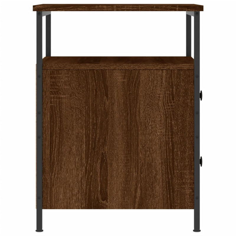 Elsinore 44cm W Bedside Table, Black, Set of 2