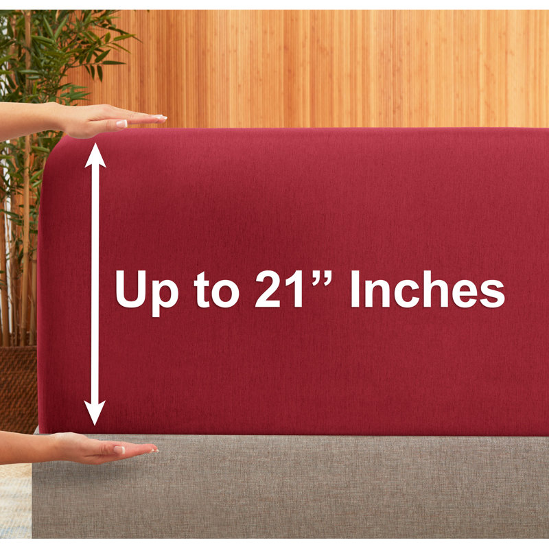 Premium Microfiber Fitted Sheet, Burgundy Red, Twin XL Fitted Sheet