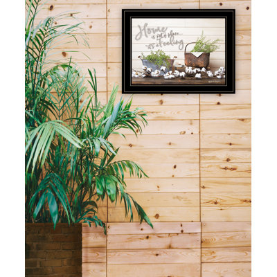Home is not a Place Framed Wall Art for Living Room, Home Wall Décor By Susan Boyer