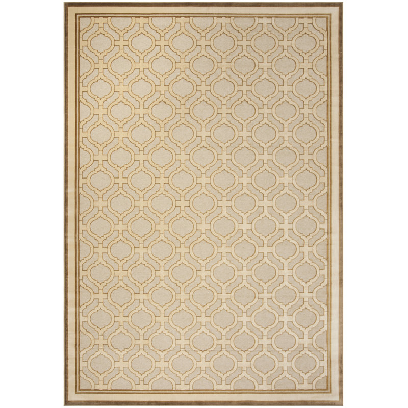 Ellis-James Martha Stewart Hand Tufted Viscose Pile Geometric Rug, Rectangle 5'3" x 7'6"