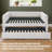 Mid-Century Upholstered Daybed With Pull-Out Trundle - Button-Tufted Sofa Bed For Living Room & Guest Space-1055819637-1055819639