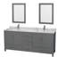 Sheffield 80" Double Bathroom Vanity Set with Mirror-1745864702-1745864700