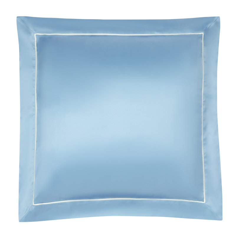 Summerhill Blue Silk Pillow Case, Euro