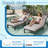 2ps 3-inch Thick Outdoor Lounge Chair Cushion-waterproof And Anti-fading, Suitable For Most 80-inch Pool Terrace Chairs.-498940368-498940380