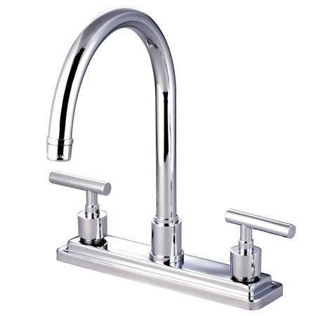Sydney Double Handle Kitchen Faucet, Polished Chrome