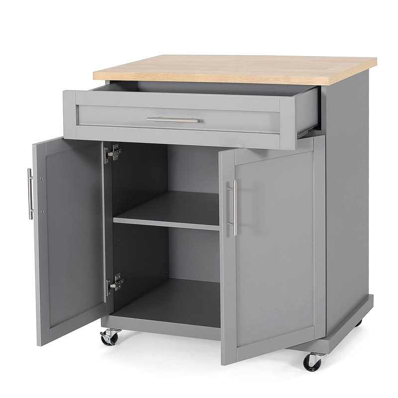 Chariot de cuisine moderne avec rangement et roulettes pivotantes