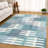 Premium Machine Washable Mayfield AMF2328 Geometric Rug-247360140-247360143