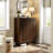 24 Pair Shoe Storage Cabinet with 2 Shutter Doors-624568756
