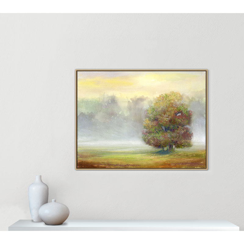 «Rayssa Brush Print» par Dena Ann Adams, H 37,5 po x l 49,5 po, Naturel