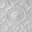 Ornate Carved White LED Flush Mount Light