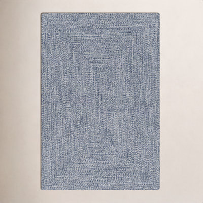 Tapis bleu marine intérieur / extérieur Leroux