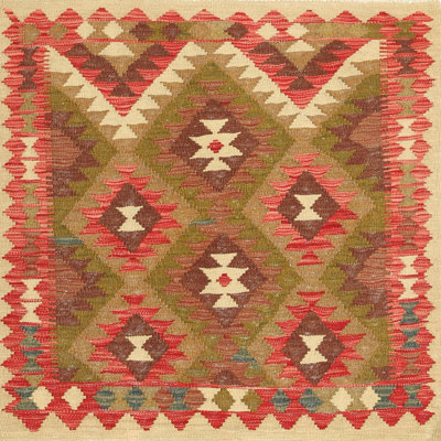 Tapis brun / vert Southwestern