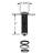 Sink Top Waste Disposal Replacement Air Switch Trim Only, Flush Button-37148444