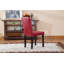 Chaise parsons Critchfield en bois massif et similicuir (ensemble de 2)-123830444