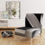 Fauteuil de chambre en velours Travelati Air