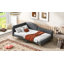 Lit de jour simple tapissier avec tête de lit et accoudoirs, pieds de support, gris-1056374998-1056374997