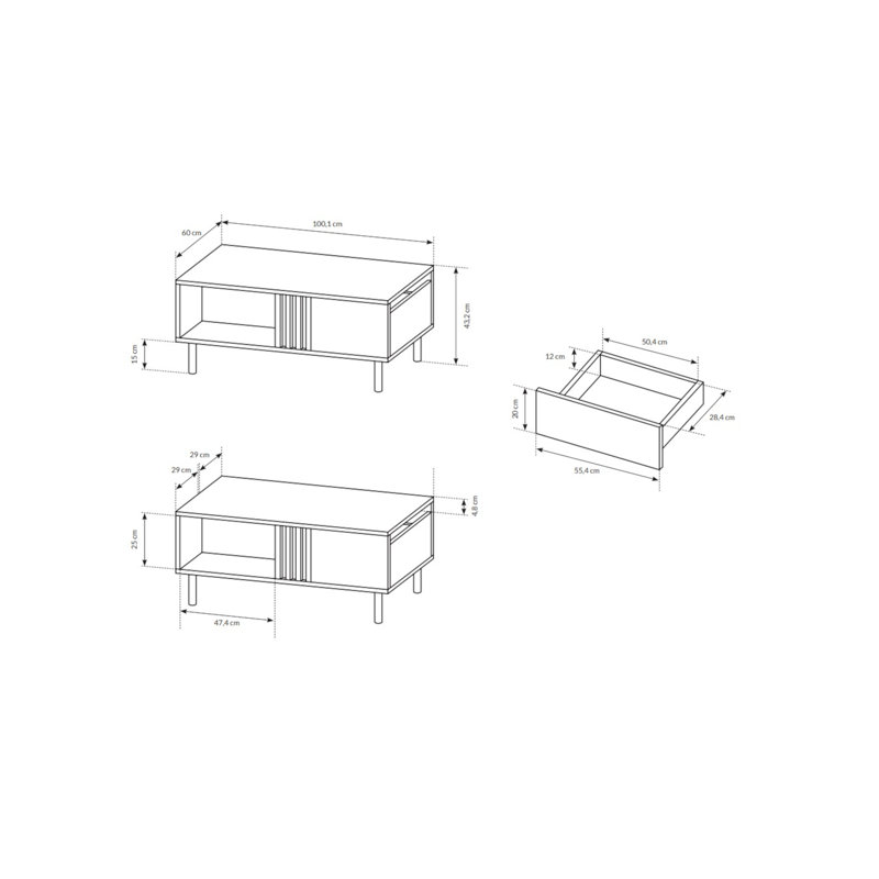 Munsey Coffee Table with Storage