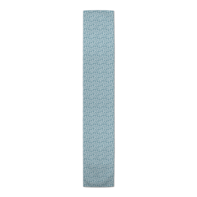 Chemin de table Courtlin, 72 po x 16 po, Bleu