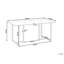 Bedina Glass Top Metal Base Dining Table