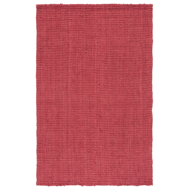 Weatherhill Natural Fiber Hand Woven Jute Solid Color Rug, Rectangle 5' x 8'