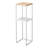 Solid Wood Pedestal End Table with Storage-89062290
