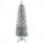 Arbre de Noël 6 pi avec 329 pointes enneigées, base en métal, arbre de Noël réaliste-1296697551-1296697545
