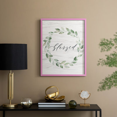 «Blessed Wreath», reproduction encadrée en bois massif
