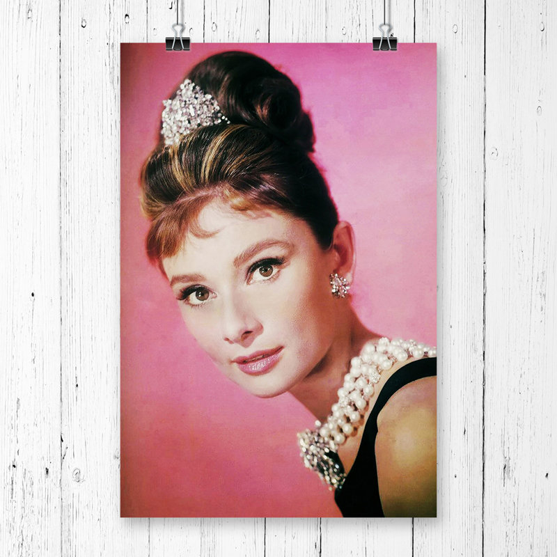 Audrey Hepburn - Frameless Print, 59.4cm H x 42cm W