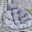 Fauteuil à œufs en osier avec support en C et support en C Chaviano Modern-68934577