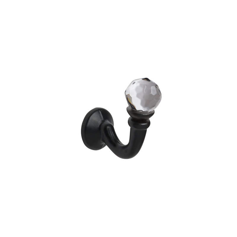 Andish 2.54cm Tieback Hook, Black