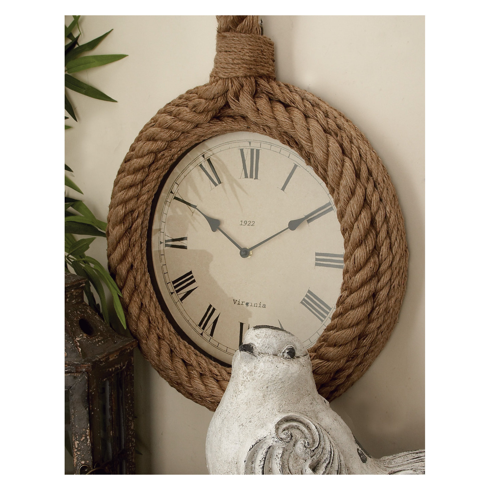 Piara Jute Wall Clock, Small